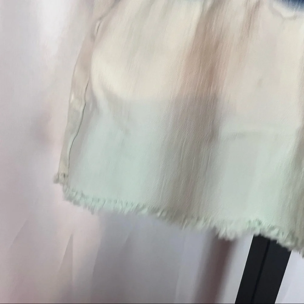 Justice Blue White Ombre Jean Shorts Play Condition, size 12 Slim